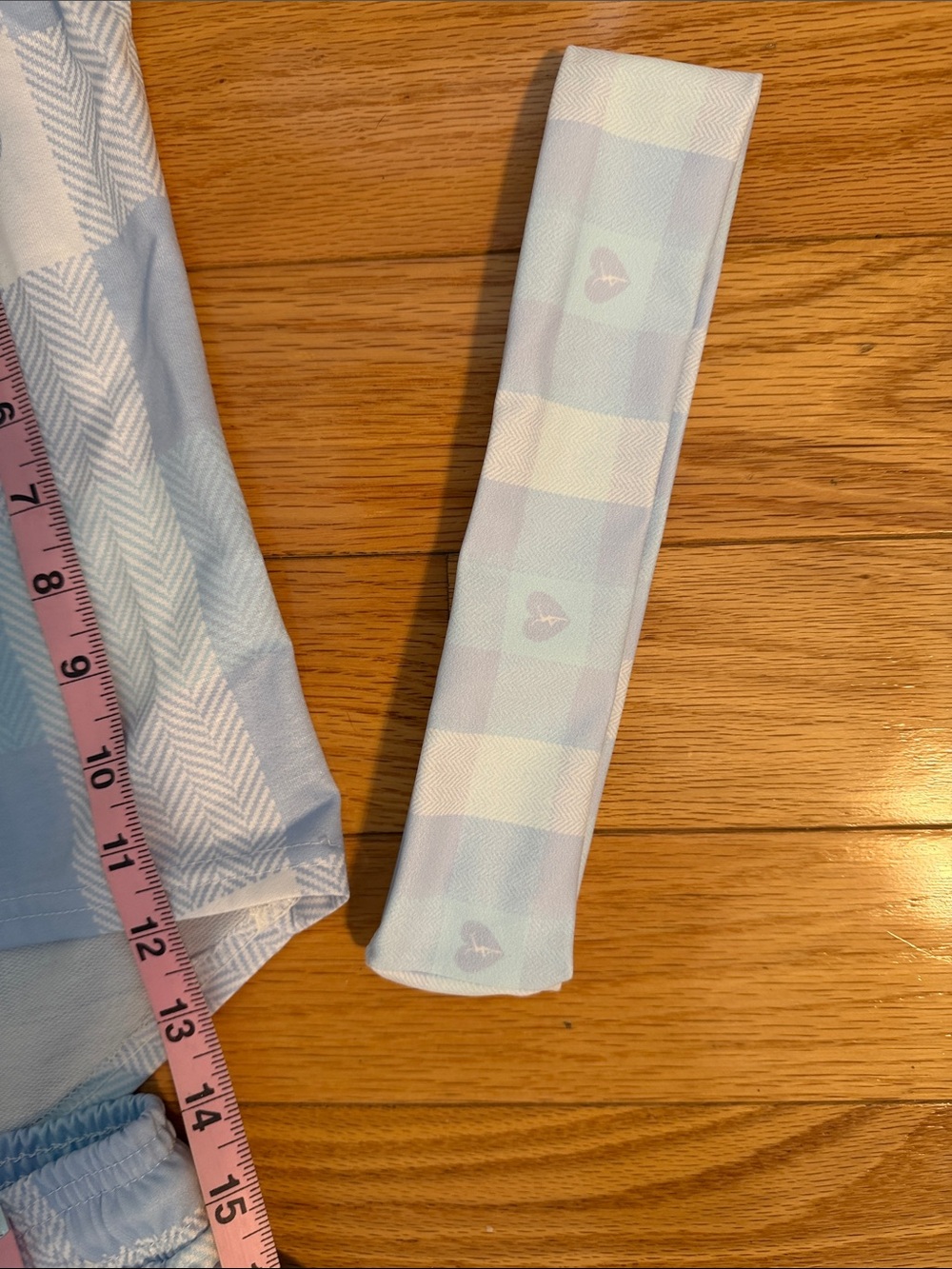 Dave Matthews Band- Women’s Light Blue Plaid Heart Firedancer Pajama Set - Picture 8 of 13